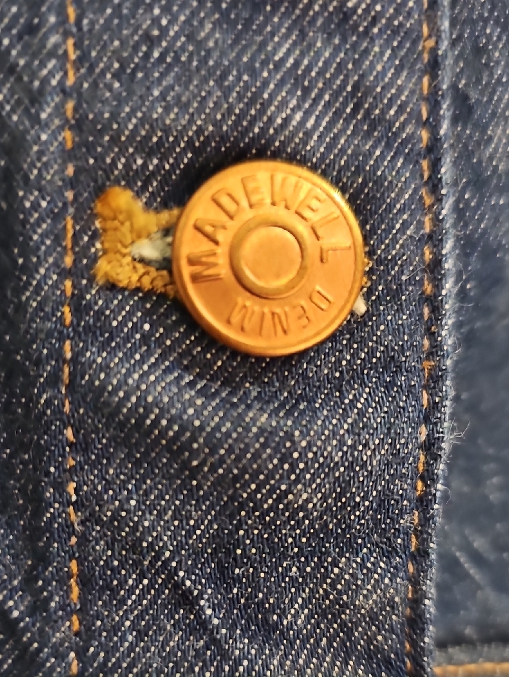 Madewell Dark Indigo Denim Button-Down Dress - Picture 3 of 5